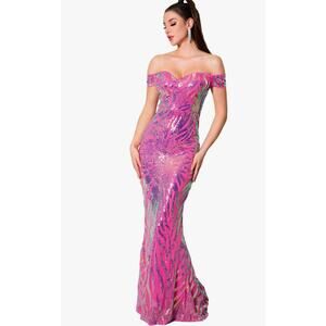 Romagic  of the shoulder formal dress
